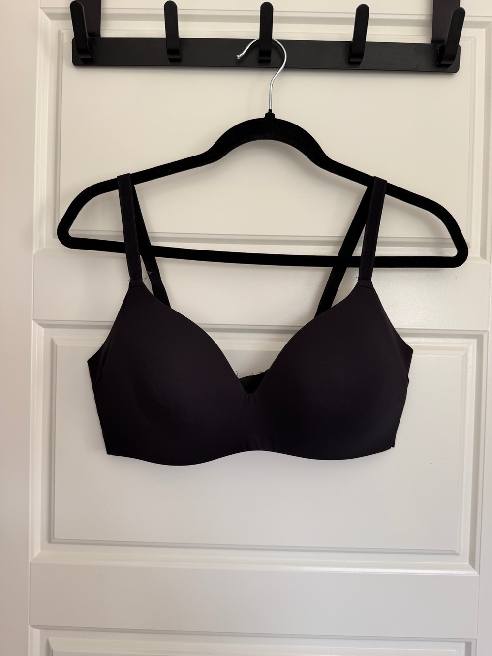 knix Wing Woman Black Seamless T-Shirt Bra